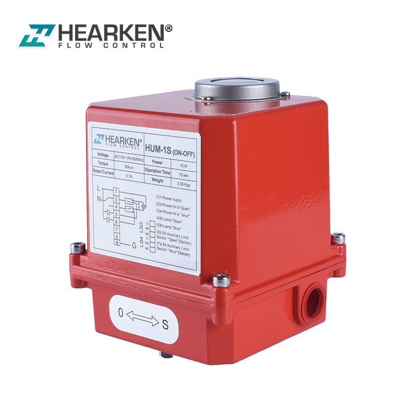 Hearken Flow HUM Industrial Quarter-Turn Electric Actuator for Ball & Butterfly Valves